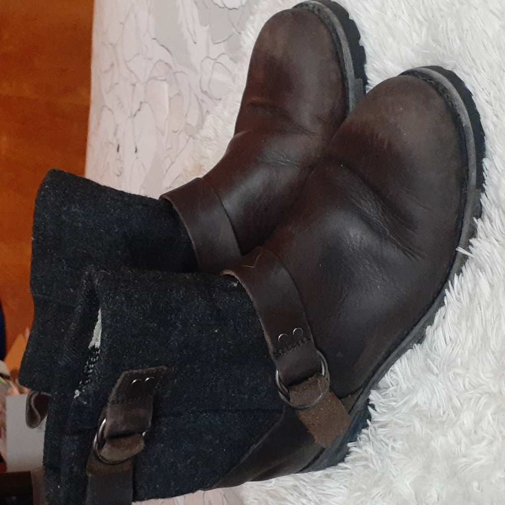 Women's Brown Leather Ankle Boots